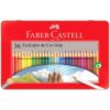 Set 36 EcoLápices de Colores Triangulares Grip Faber-Castell con Estuche de Metal