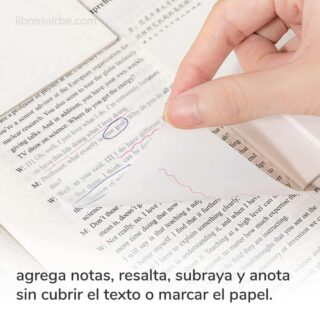 Bloc de 50 Notas Adhesivas Transparentes Libros Librería IRBE Cochabamba Bolivia