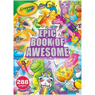 Libro para Colorear de 288 Páginas + Stickers - Crayola Epic Book of Awesome