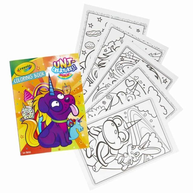 Libro para Colorear de 64 Páginas - Crayola Uni-Creatures - Librería ...