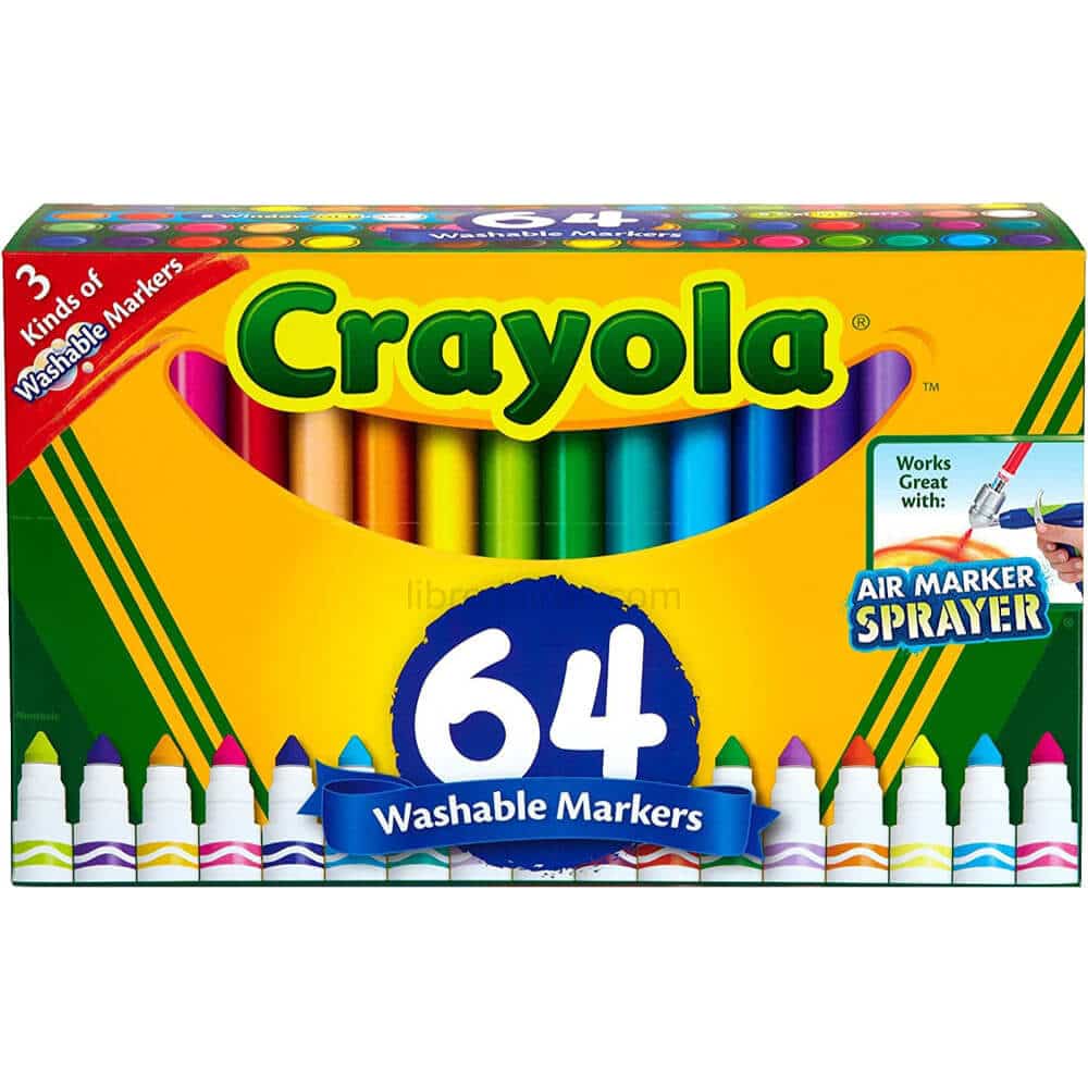 Marcadores Crayola Super Tips, Lavables, Punta Cónica, Caja de 50 Colores -  Librería IRBE Bolivia