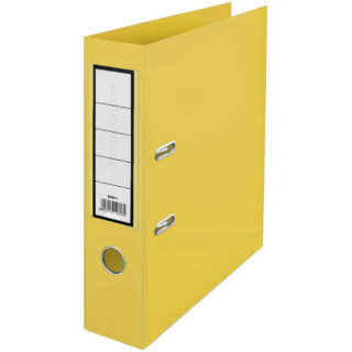 Archivador de Palanca PVC Tamaño Oficio - Lomo Ancho - Amarillo