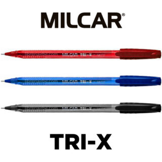 Bolígrafos 0.7 mm MILCAR TRI-X