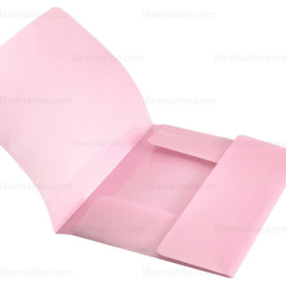 Folder de Plástico con Ligas Tamaño Carta - A4 Bellart Pastel Vista