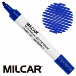 Marcador Permanente Punta Biselada MILCAR M3000 - Azul