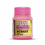 Pintura Acrílica Mate para Artesanía Acrilex - 37 ml - 567 - Rosa Té