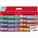 Set de 8 Resaltadores Faber-Castell Textliner 46 Metallic