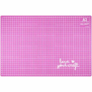 Base de Corte Autorreparable de Grado Profesional IBI CRAFT Tamaño A3 (29.7 x 42 cm) Rosa