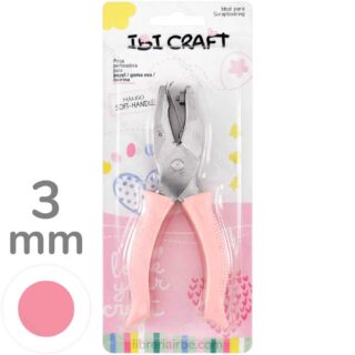 Perforadora Manual de 1 Orificio Tipo Alicate IBI CRAFT - Círculo de 3 mm Empaque
