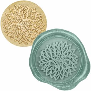 Sello para Cera o Estampado con Lacre IBI CRAFT - Crisantemo