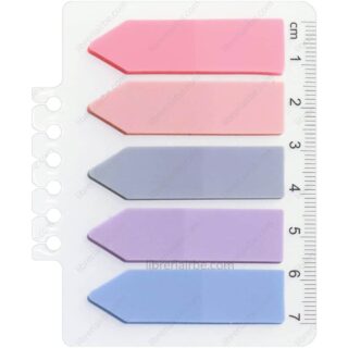 Separadores, Banderitas Adhesivas de Plástico Semitransparente, Set de 125 Piezas – Flechas Pastel
