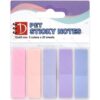 Set de 125 Banderitas Adhesivas de Plástico Semitransparente - Barritas Pastel