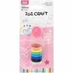 Set de 8 Anillos - Discos de 24 mm para Cuaderno Inteligente IBI CRAFT - Corazón - Multicolor