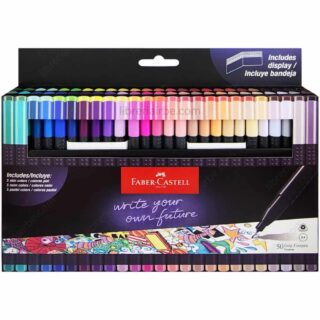 Set de 50 Micropuntas Triangulares 0.4 mm Faber-Castell Grip Finepen