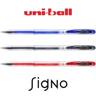 Bolígrafo, Micropunta de Tinta Gel, Punta de 0.7 mm, uni-ball Signo UM-120, Set de 3 Colores