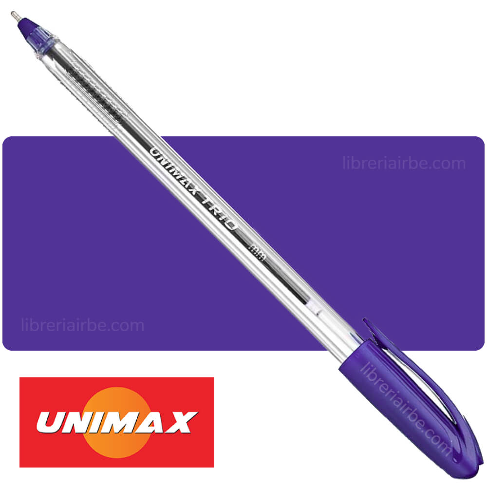 Bolígrafo 0.5 mm UNIMAX TRIO - Violeta