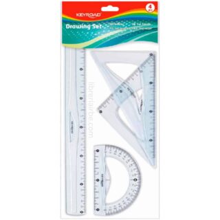 Estuche Geométrico de 30 cm con 4 Piezas KEYROAD