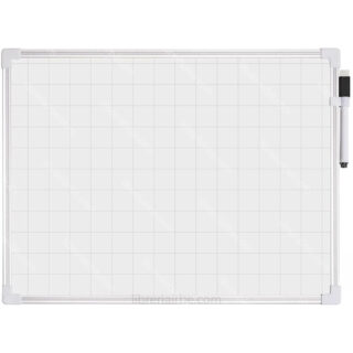 Pizarra Magnética Blanca de Doble Cara con Marco de Aluminio – 30 x 40 cm Reverso