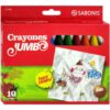 Set de 10 Crayones Jumbo SABONIS