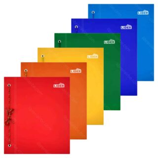 Tapas de Carpeta LIDER Pleno para Hojas de 3 Perforaciones 5 Separadores Colores Librería IRBE Cochabamba Bolivia