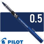 Bolígrafo de Tinta Líquida, 0.5 mm, PILOT V5 Hi-Tecpoint - Azul Oscuro