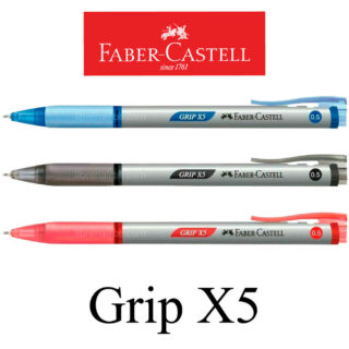 Bolígrafos Retráctiles 0.5 mm Faber-Castell Grip X5