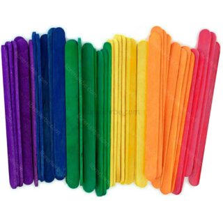 Palitos de Helado de Madera, Colores Surtidos, 11 x .9 cm, Bolsita de 60 g