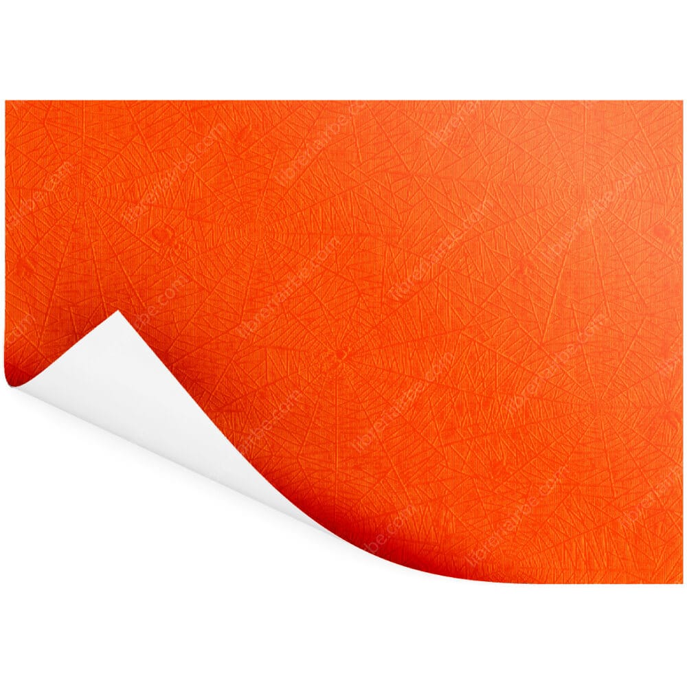 Pliego de Papel Araña Plastificado, 50 x 70 cm - Naranja