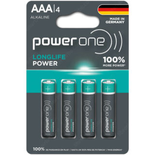 Set de Pilas Alcalinas PowerOne LONGLIFE AA - 4 Piezas