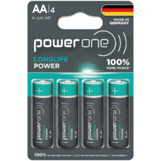 Set de Pilas Alcalinas PowerOne LONGLIFE AAA - 4 Piezas