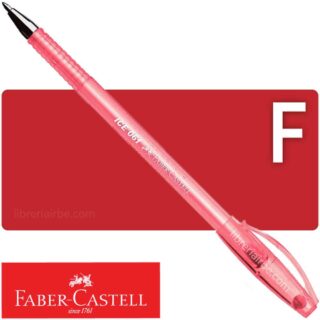 Bolígrafo Punta Fina, Faber-Castell ICE 061, Rojo