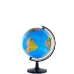 Globo Terráqueo de Escritorio, Base de Plástico, Diámetro de 14,2 cm