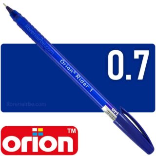 Bolígrafo Punta Fina 0.7 mm, Orion® Rider 1 - Azul