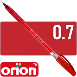 Bolígrafo Punta Fina 0.7 mm, Orion® Rider 1 - Rojo