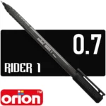 Bolígrafo Punta Fina de 0.7 mm, Orion Rider 1, Negro