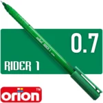 Bolígrafo Punta Fina de 0.7 mm, Orion Rider 1, Verde