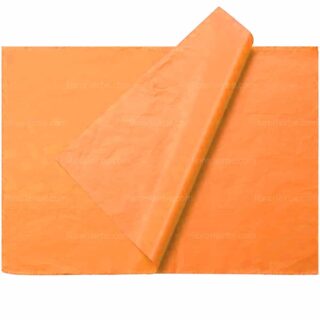 Papel Seda, Pliego de 50 x 70 cm - Naranja Claro