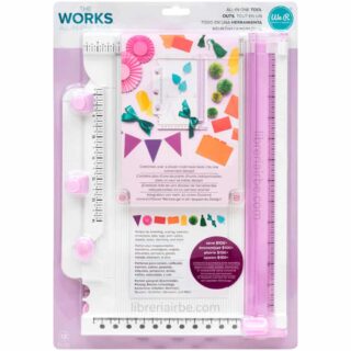 Herramienta Tablero Perforadora Guillotina Todo en Uno We R Memory Keepers Makers “The Works” - Lila