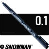 Tiralíneas, Estilógrafo de Dibujo SNOWMAN Drawing Pen, Color Negro - 0.1