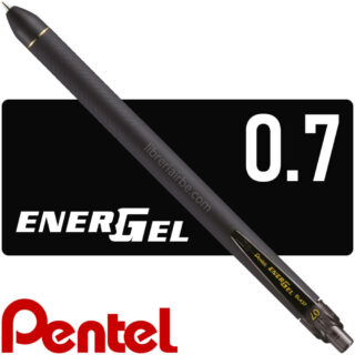 Bolígrafo Gel Retráctil Pentel EnerGel 0.7 mm BL437 - Negro