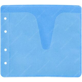 Funda para CD, DVD, de Plástico Transparente, Doble Cara, con 4 Orificios