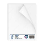 Papel Bond, Tamaño Carta, Blanco, 75 g/m², Paquete de 50 Hojas