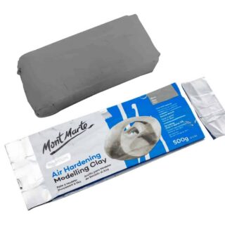 Arcilla para Modelar de Secado al Aire Mont Marte Premium Paquete de 500 g Color Gris Contenido Librería IRBE Cochabamba Bolivia