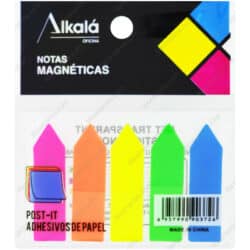 Banderitas, Flechas, Adhesivas de Plástico Semitransparente, Alkalá, Set de 100 Piezas, 5 Colores