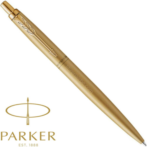 Bolígrafo Retráctil Parker Jotter XL, Monochrome Gold, Punta Media, Tinta Azul, en Caja Regalo Vista