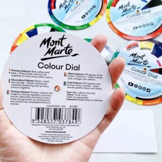 Circulo Cromático, Rueda de Colores, Mont Marte Colour Dial Signature Reverso