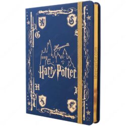 Cuaderno Tamaño A5, Empastado, Tapa Dura, Mooving Notes Harry Potter, 80 Hojas de 90 g-m², Azul