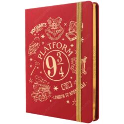 Cuaderno Tamaño A5, Empastado, Tapa Dura, Mooving Notes Harry Potter, 80 Hojas de 90 g-m², Rojo