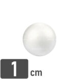 Esfera de Plastoformo, para Manualidades, Nº 1, Diámetro 1 cm