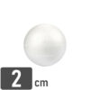Esfera de Plastoformo, para Manualidades, Nº 2, Diámetro 2 cm